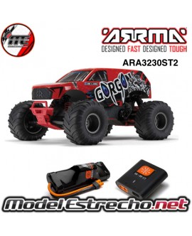ARRMA GORGON 2WD MT 1/10 RTR AMARILLO  ARA3230ST2