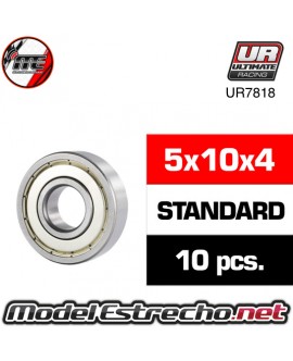 RODAMIENTOS ULTIMATE 5x10x4 HS TAPA METALICA (10 U.) UR7818