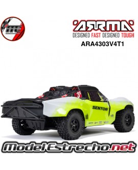 ARRMA SENTON 1/10 223S 4X4 V4 3S BLX BRUSHLESS SHORT COURSE RTR AMARILLO ARA4303V4T1