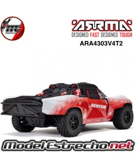 ARRMA SENTON 1/10 223S 4X4 V4 3S BLX BRUSHLESS SHORT COURSE RTR ROJO ARA4303V4T2