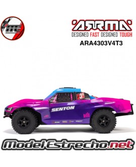 ARRMA SENTON 1/10 223S 4X4 V4 3S BLX BRUSHLESS SHORT COURSE RTR AZUL ARA4303V4T3