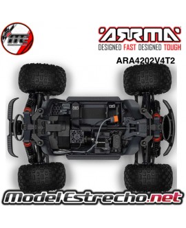 1/10 GRANITE ARRMA MEGA 665 4X4 RTR BRUSHED MONSTER TRUCK AZUL  ARA4202V4T2