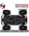 1/10 GRANITE ARRMA MEGA 665 4X4 RTR BRUSHED MONSTER TRUCK AZUL  ARA4202V4T2