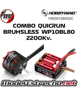 COMBO CRAWLER HOBBYWING QUICRUN BRUHSLESS WP10BL80 2200Kv.