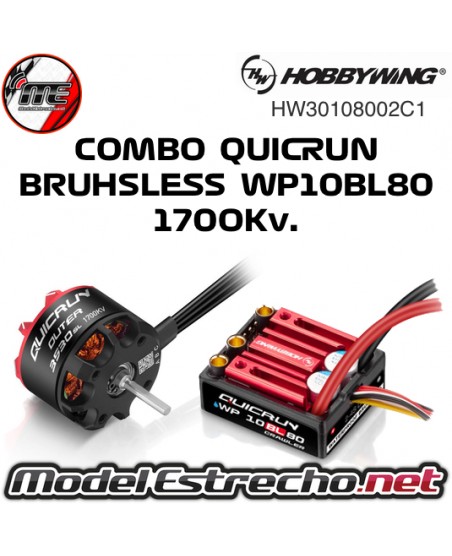 COMBO CRAWLER HOBBYWING QUICRUN BRUHSLESS WP10BL80 17Kv. HW30108002C1