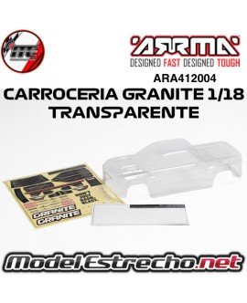 CARROCERIA GRANITE GROM 1/18 TRANSPARENTE ARA412004