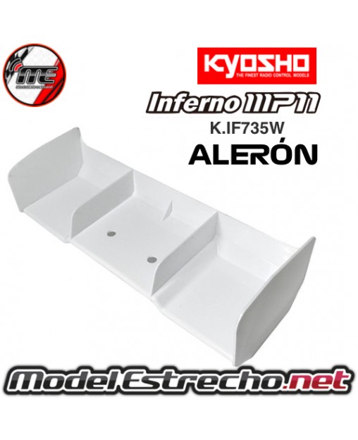 ALERON NAILON BLANCO KYOSHO INFERNO MP11 K.IF735W