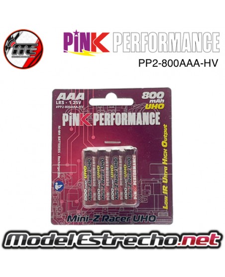 BATERIA R3-AAA NI-MH 800Mah PINK PERFORMANCE (4U.)