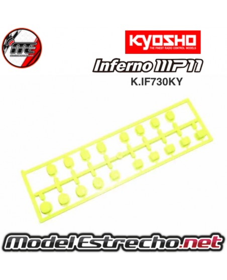 CASQUILLOS SUSPENSION KYOSHO INFERNO MP11AMARILLO K.IF730KY