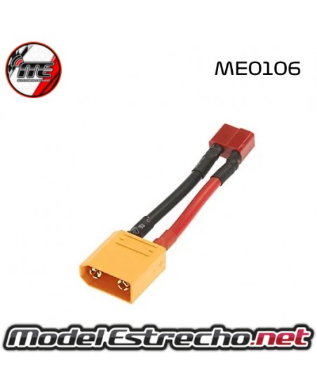 ADAPTADOR T-DEAN A XT90 MACHO ME0106