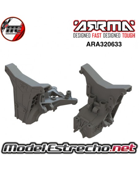 CUBIERTA SUPERIOR DIFERENCIAL Y MARIPOSA DELANTERA Y TRASERA ARRMA ARA320633
