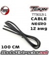 CABLE TEKIN 12awg SILICONA NEGRO 1 METRO TT3013