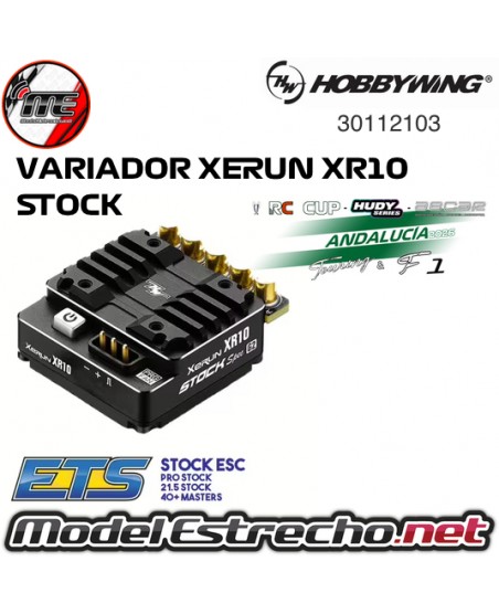 copy of COMBO HOBBYWING ETS PRO STOCK XERUN XR10 MAS MOTOR XERUN V10 G4R 17.5T