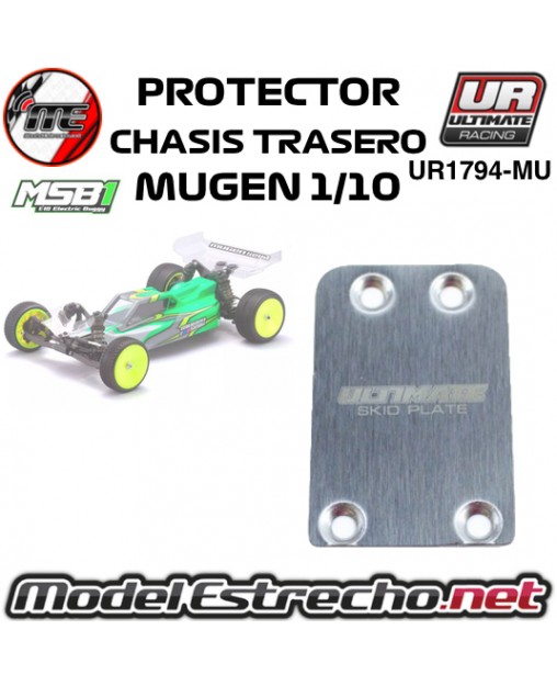 PROTECTOR CHASIS TRASERO MUGEN 1/10 OFF ROAD