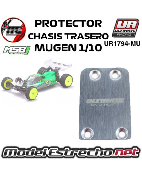 PROTECTOR CHASIS TRASERO MUGEN 1/10 OFF ROAD