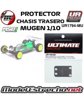PROTECTOR CHASIS TRASERO MUGEN 1/10 OFF ROAD