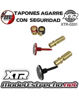 TAPONES AGARRE CON SEGURIDAD MAS BANANA 5mm XTR XTR-0331