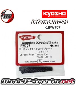 PLACA TRASERA DE VARILLA DE TORSION DE CARBONO KYOSHO INFERNO MP11 IFW707