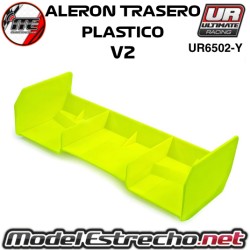 ALERON TRASERO PLASTICO 1/8 BUGGY V2 AMARILLO ULTIMATE UR6502-Y
