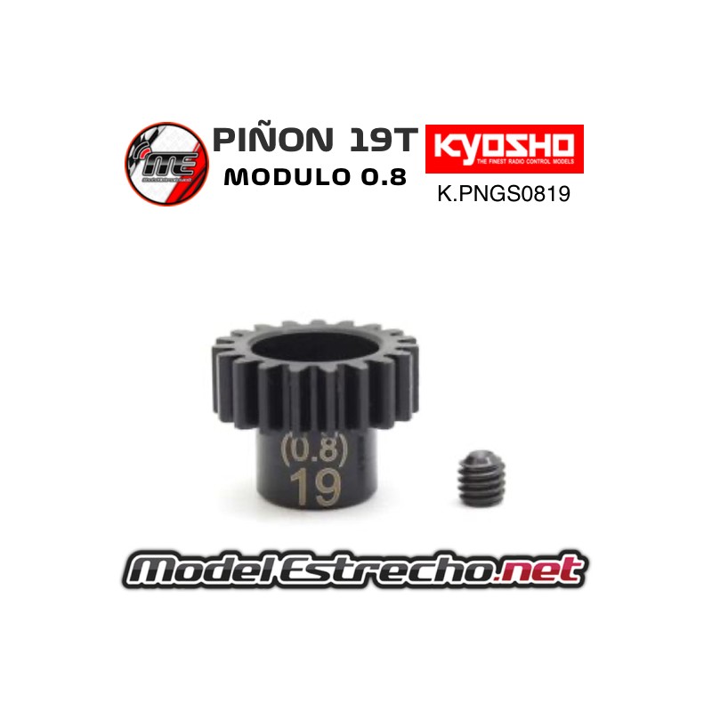 PIÑON 19T KYOSHO MOD 0.8  Ref: K.PNGS0819