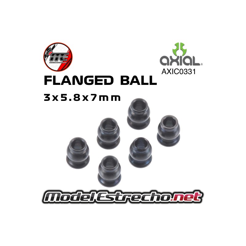FLANGED BALL 3x5.8x7mm AXIAL AXIC0331