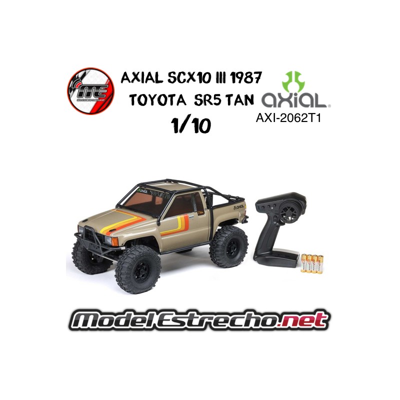 AXIAL 1/10 SCX10 III 1987 TOYOTA SR5 4x4 RTR BRUSHED ROCK CRAWLER TAN