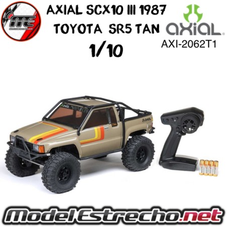AXIAL 1/10 SCX10 III 1987 TOYOTA SR5 4x4 RTR BRUSHED ROCK CRAWLER TAN
