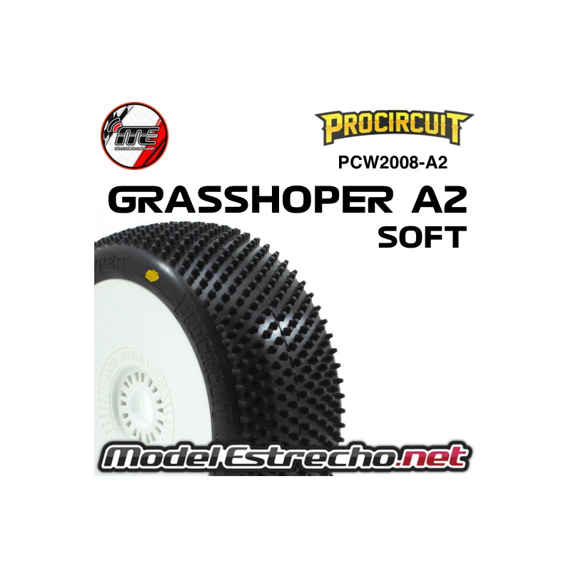 GRASSHOPER V4 BUGGY A2 SOFT EN LLANTA BLANCA PROCIRCUIT  PCW2008-A2