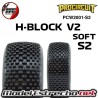 H-BLOCK  V2 BUGGY S2 ( SOFT ) EN LLANTA BLANCA PROCIRCUIT PCW2001-S2