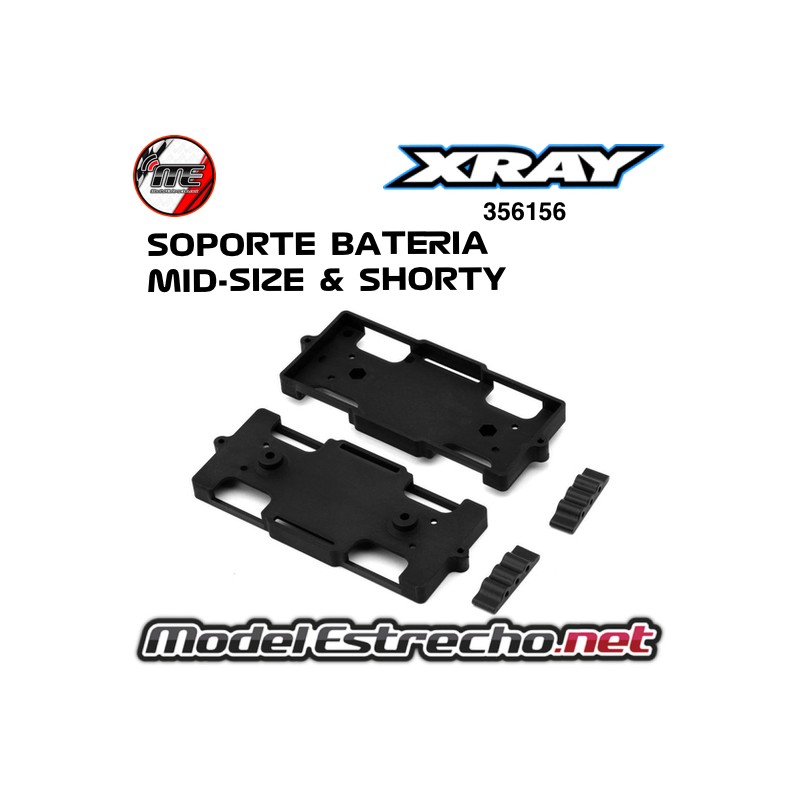 SOPORTE BATERIA MID-SIZE & SHORTY XRAY XB8E REFRIGERADA  356156