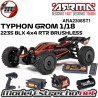 ARRMA TYPHON GROM 1/14 223S BLX BRUSHLESS 4WD BUGGY ROJO RTR CON BATERIA Y CARGADOR ARA2306ST1