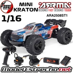 copy of MINI KRATON 1/16 3S DSC 4x4 RTR BRUSHLESS SPEED TRUCK BATERIA Y CARGADOR INCLUIDO ROJO/AZUL