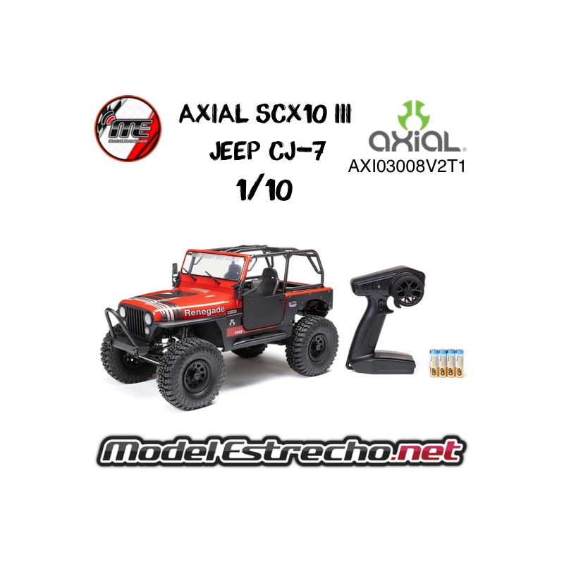 AXIAL SCX10 III JEEP CJ-7 CRAWLER 4WD 1/10 ROJO RTR