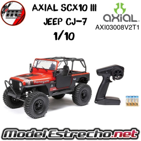 AXIAL SCX10 III JEEP CJ-7 CRAWLER 4WD 1/10 ROJO RTR