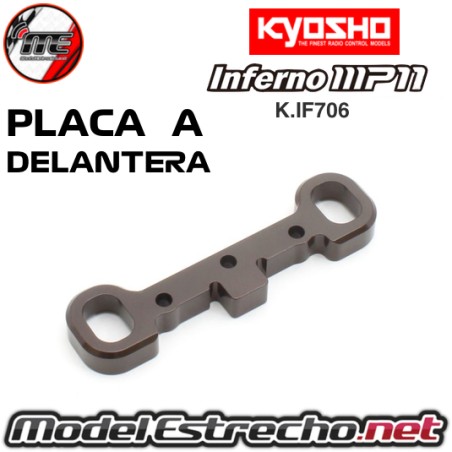 PLACA A DELANTERA CNC KYOSHO INFERNO MP11 K.IF706