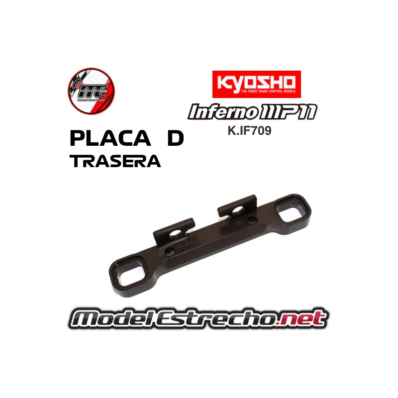 PLACA D CONVERGENCIA TRASERA CNC KYOSHO INFERNO MP11 IF709