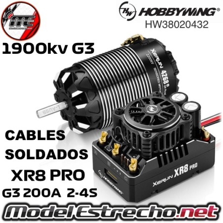 copy of COMBO HOBBYWING XERUN XR8 PRO G3 CON 4268SD 1900Kv G3 OFF-ROAD