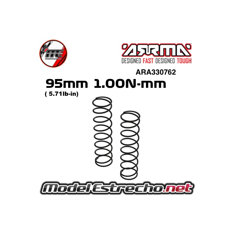 MUELLE 95mm 1.00n/mm ARRMA (2U.) ARA330762