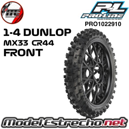 RUEDA DELANTERA MOTO 1-4 DUNLOP GEOMAX MX33 CR4 FRONT PROLINE PRO1022910