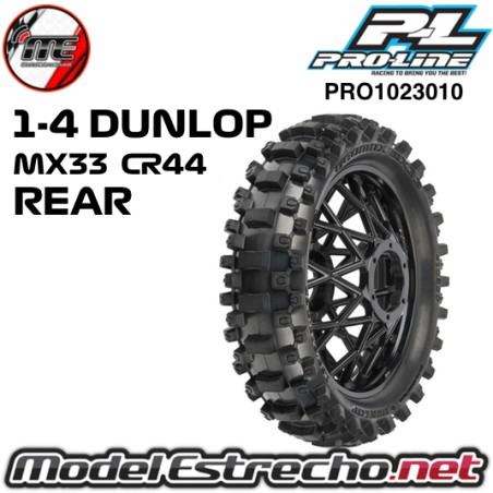 RUEDA TRASERA MOTO 1-4 DUNLOP GEOMAX MX33 CR4 REAR PROLINE PRO1023010