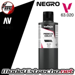 VALLEJO PREMIUM NEGRO 200ML 63020