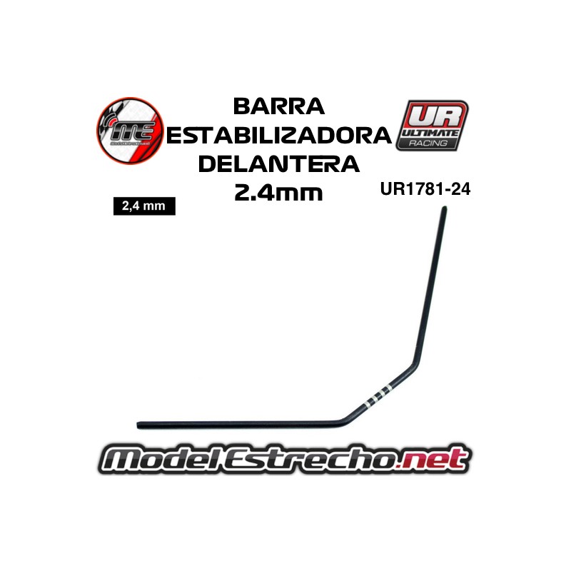 BARRAS ESTABILIZADORAS 2.4mm ULTIMATE DELANTERAS MUGEN, ASSOCIATED, XRAY UR1781-F