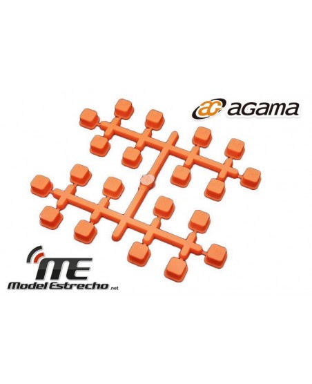 AGAMA CASQUILLOS CONVERGENCIA A215 SV NARANJAS