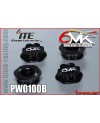 TUERCAS RUEDAS CIEGAS 6MIK NEGRO CNC