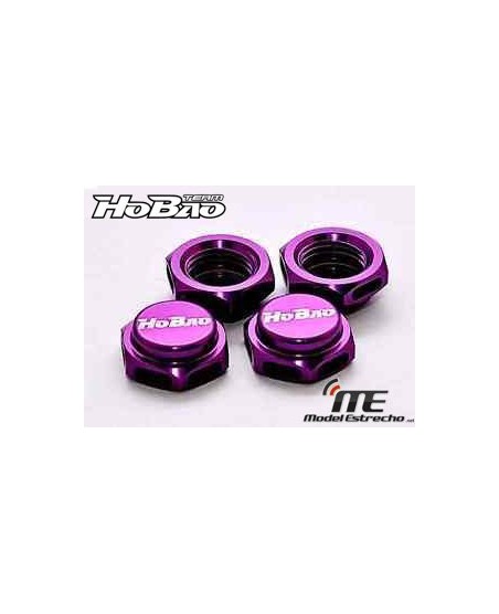 HOBAO TUERCAS CIEGA RUEDAS MORADO