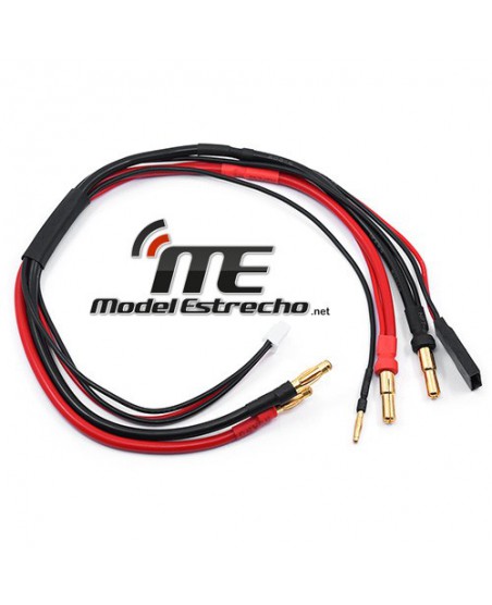 CABLE CARGA BATERIA 2S 4mm y 5mm CON BALANCEO
