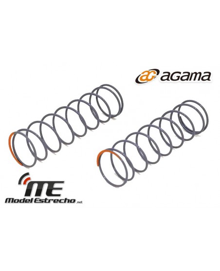 AGAMA MUELLES DELANTEROS A215 SV GRISES PUNTO NARANJA MEDIO