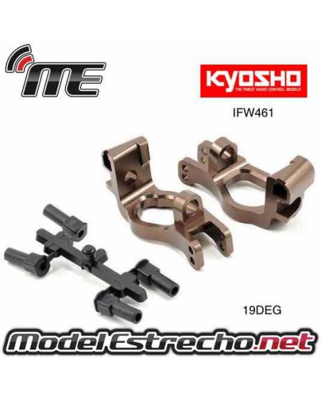 SOPORTE DELANTEROS KYOSHO INFERNO MP9 19 DEG ALUMINIO K.IFW461