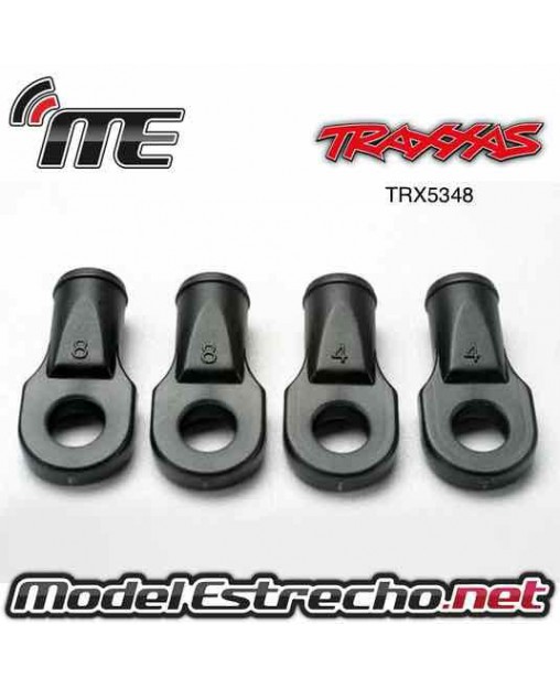 TRAXXAS ROD ENDS REVO (LARGE FOR REAR TOE LINK ONLY) (4)