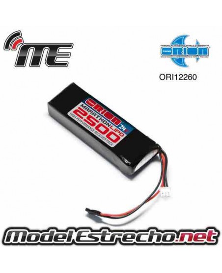 BATERIA LIPO LINEA RX 2500MAH 7.4V  TEAM ORION